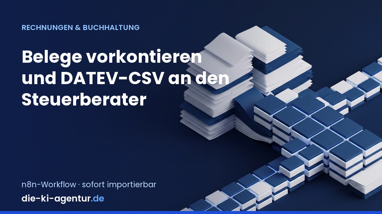 Vorschau: Belege vorkontieren und DATEV-CSV erzeugen